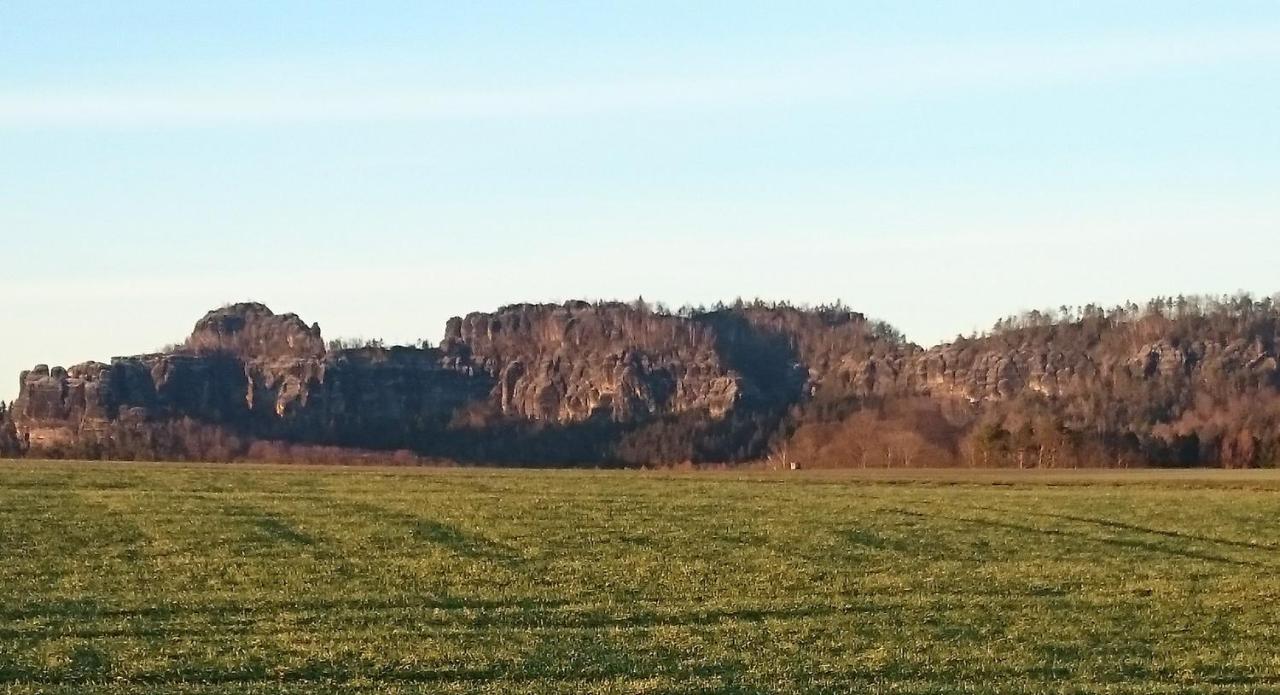 Ferienwohnung Zum Hirschgrund Schöna エクステリア 写真